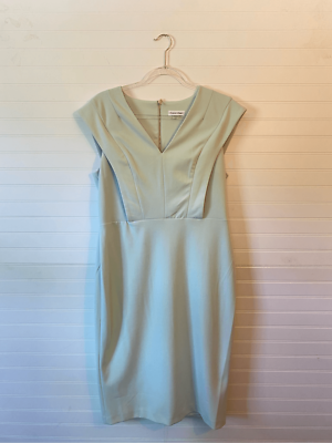 Calvin Klein CELADON Mint Green Sheath Dress