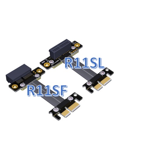 ADT-Link Dual Right Angle PCIe 3.0 x1 to x1 Extension Cable R11SL-TL 8G/bps - 第 8/10 張圖片
