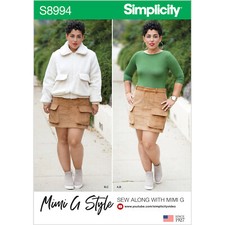 Simplicity 8994 Sewing Pattern Sizes 6-14 Mimi G Style Jacket, Skirt and Top.