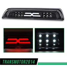 FIT FOR 2007-18 TOYOTA TUNDRA 3RD THIRD BRAKE STOP LIGHT CARGO LAMP BLACK/CLEAR