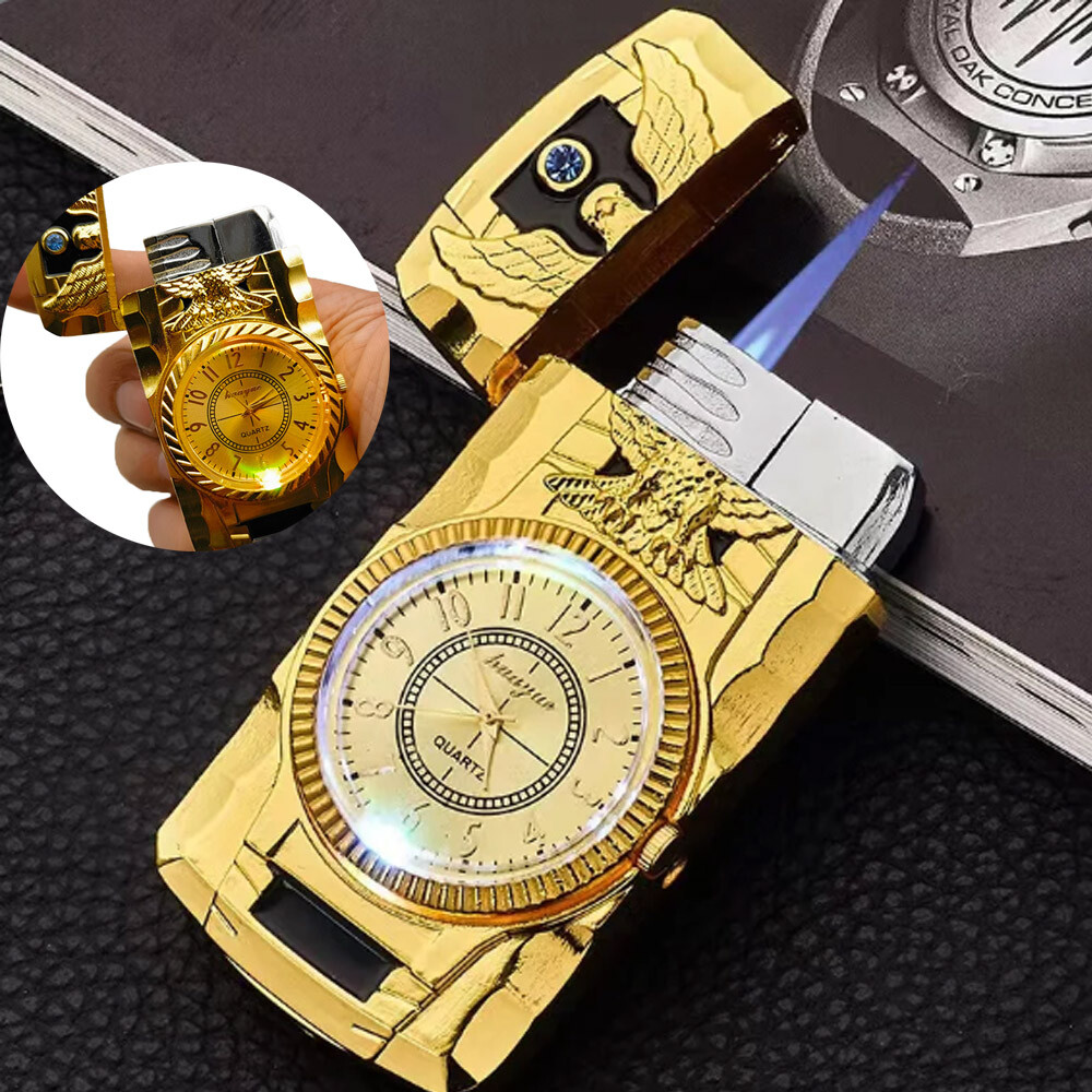 W/ Led/quartz Watch Lighter