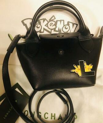 Longchamp×Pokémon Pikachu Collaboration Le Pliage Top Handle Bag Black New  | eBay