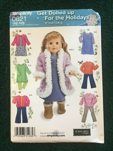 Simplicity Doll Patterns ~ All Patterns are Size 18 * ~ * ~ * ~ * ~ Listing 1478 - Picture 44 of 113