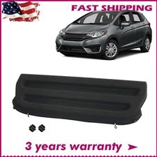 Fits For 2015 2016 2017 2018 2019 Honda Fit Black Cargo Cover Rear Shelf