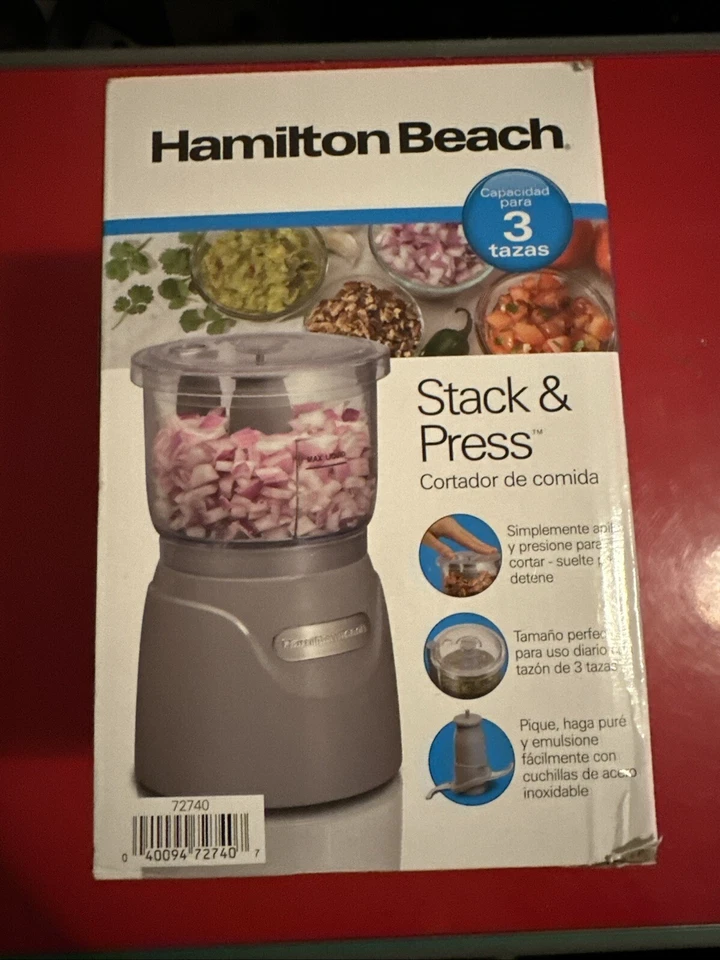 Hamilton Beach 72850 Stack & Press™ 3 Cup Chopper - Image 3 of 4