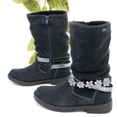 LURCHI HEINKE-TEX  Gr. 31 W Hoher Leder Winterstiefel Schaftstiefel Mädchen warm