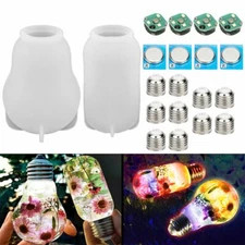 Silicone Resin DIY LED Light Bulb Molds Chip Base Cover Epoxy Making Tool Mould