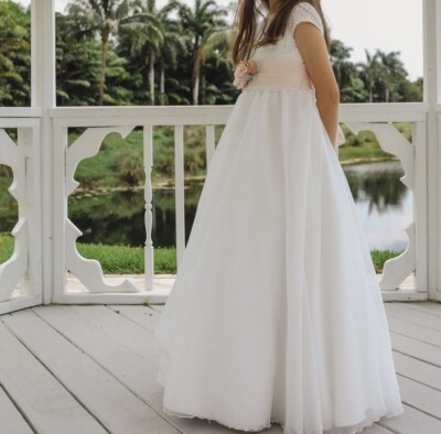 slim fit dress slacks Girls Christmas Dress Gloria Communion Dress