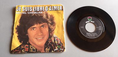 Ref 193 Vinyl 45 Upm Michel Chevalier Je Suis Frei D' Aimer