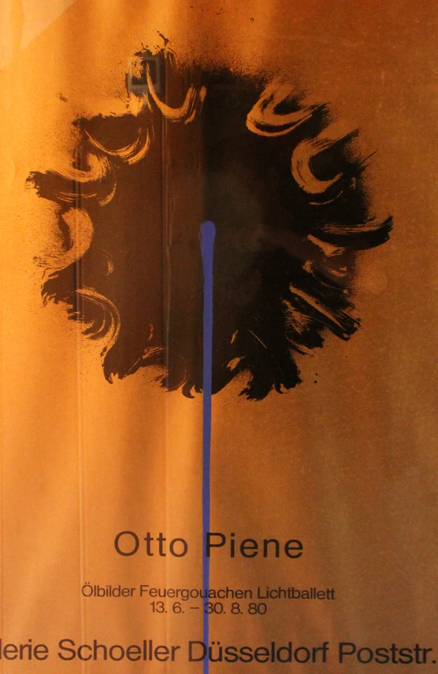 OTTO PIENE - Siebdruck/ Ausstellungsplakat Galerie Schoeller Düsseldorf 1980. - Bild 3 von 4