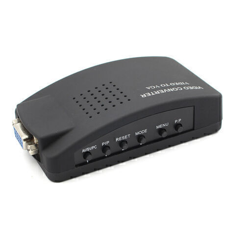 TV BNC AV / S S Video zu VGA Konverter TV Signal Adapter Schalter Digital Bo.di - Photo 9/10