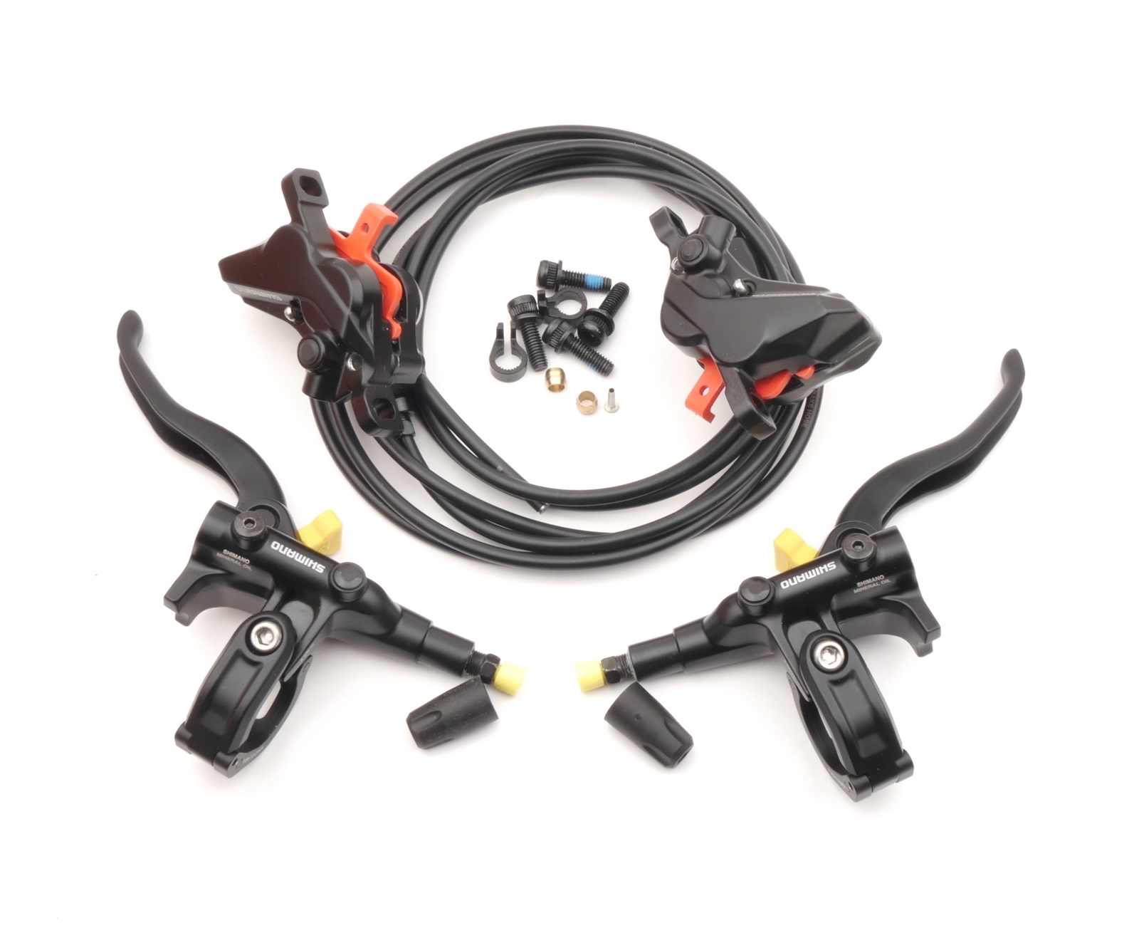 Электронный велосипед Shimano BL-M4100 BR-MT420 Vorderrad + Hinterrad 4-Kolben Scheibenbremse