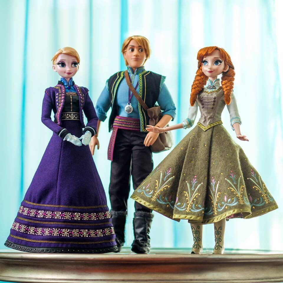 Disney ❄️ Anna Elsa Kristoff Set of 3 Dolls ❄️ Frozen