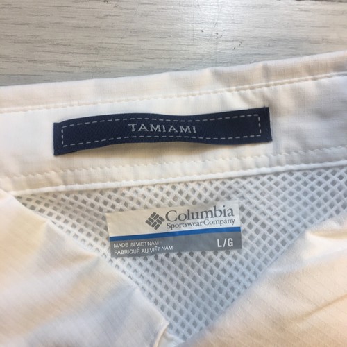 Columbia PFG Tamiami II Shirt Women Sz L White Omni Shade Short Sleeve NWT - Picture 7 of 11
