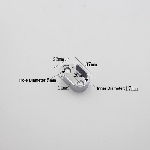 2/8Pc Metal Rail Hanger Standard Tube Support Wardrobe Rod Socket Bracket Holder - Picture 14 of 22