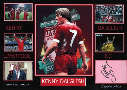 Kenny Dalglish Liverpool & Scotland Hand Signed Framed Autograph Display A3 COA - Picture 2 of 3