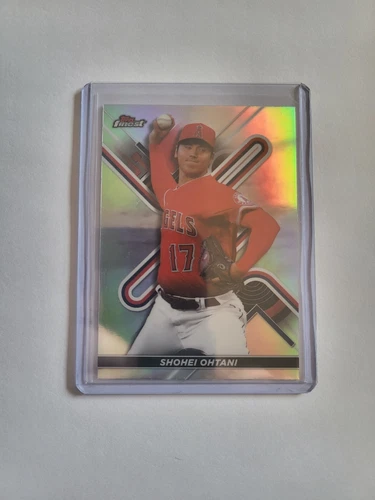 2022 Topps Finest #28 Shohei Ohtani Silver Refractor Dodgers Angels