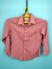 VTG Van Heusen Shirt Mens Large Purple Button Down USA Made Fitted Long Sleeve