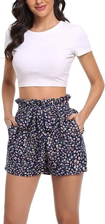 Pantaloni corti da donna Locker Jeans pantaloncini patchwork denim pantaloni corti alla moda pantaloncini sportivi alla moda boxer casual palestra pantaloncini da spiaggia, Blu, s