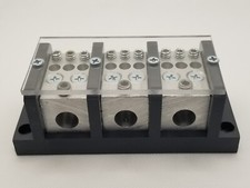 POWER DISTRIBUTION BLOCK, 115AMP AC/DC, RATED 600V, 8AWG-2AWG IN, 14AWG-4AWG OUT