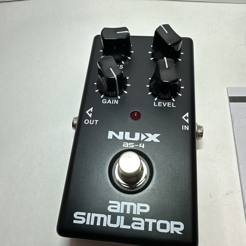 NUX AS-4 amp simulater effects pedal TESTED Working Complete In Box VG Condition - Picture 2 of 6