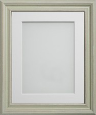 Wooden Rustic Picture Frames Pine Campbell Range Green Frame With Photo Mount UK