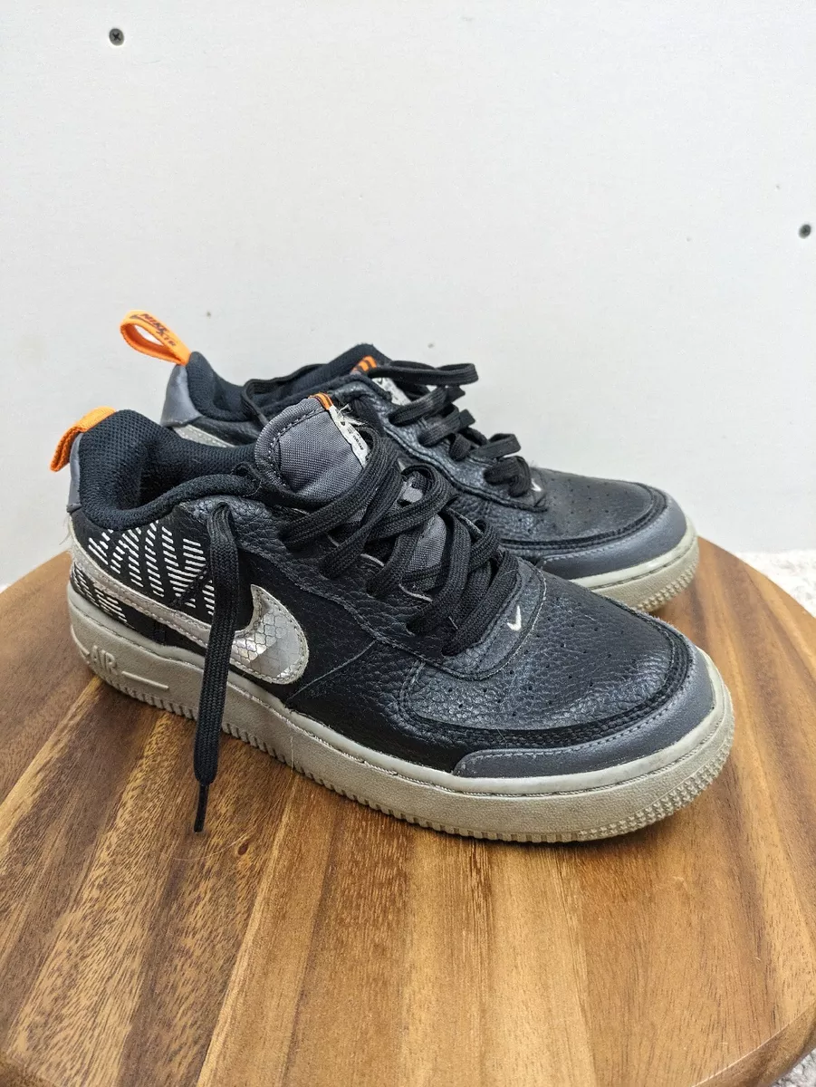 Nike Air Force 1 Youth 6Y LV8 2 GS Black Under Construction BQ5484 001