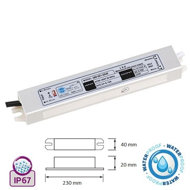 Netzteil 12 V 25 A 24V LED Trafo Netzteil IP67 Wasserdicht – 10W - Foto 14