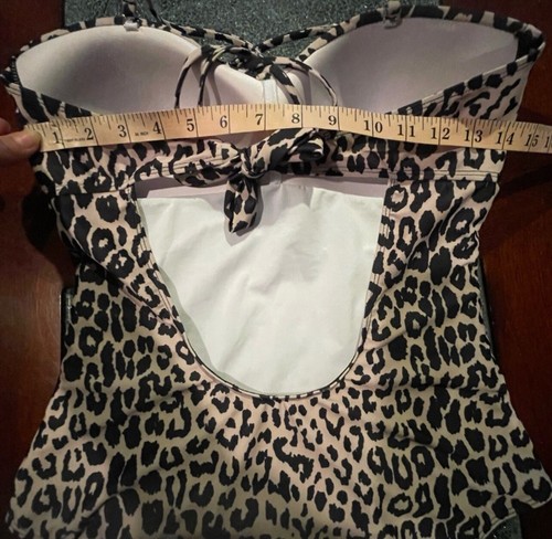 CHEETAH PRINT ONE-PIECE SWIMSUIT SIZE LARGE - Picture 10 of 13