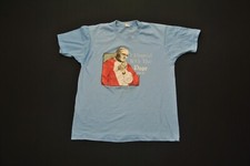 VTG 1987 I Prayed with the Pope Shirt John Paul II SLIM Large L 20125SK