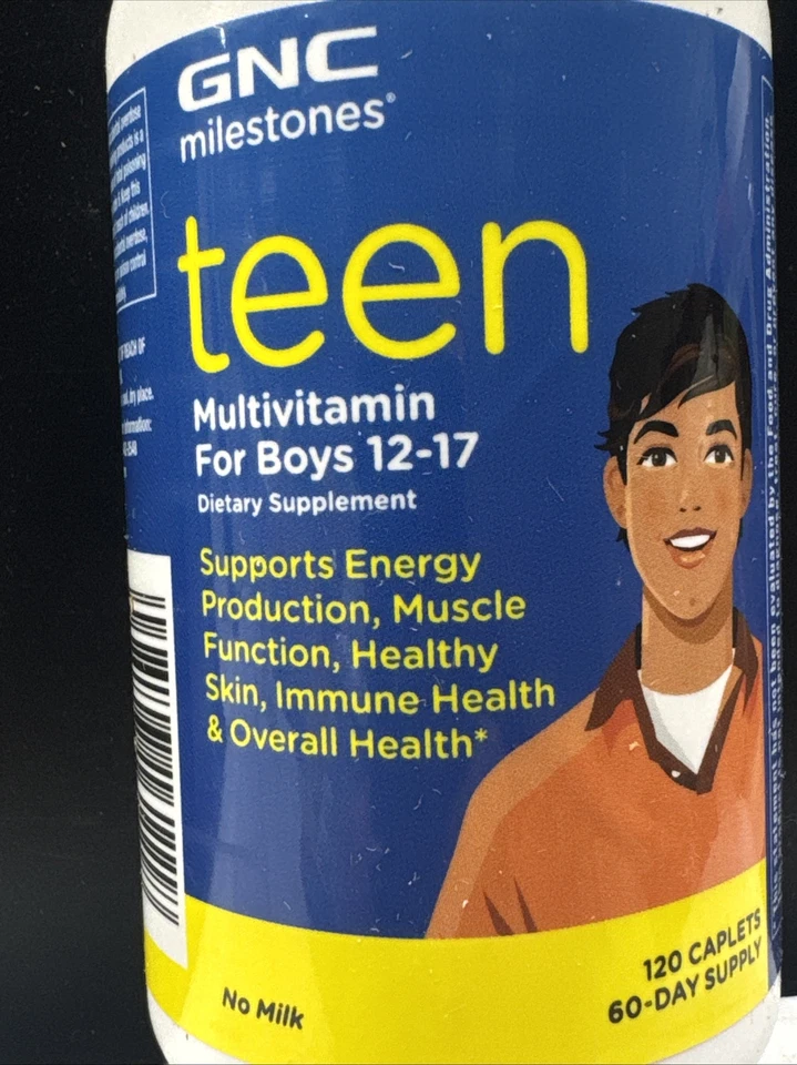 Multivitamínico adolescente Milestones para niños 12-17 apoya la energía-músculo-piel-inmunidad Foto 2 de 4