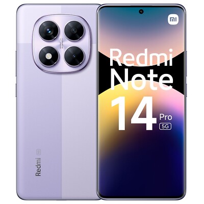 Handy Smartphone Xiaomi Redmi Note 14 Pro+ Plus 5G 6,67 '' 12+512GB Lavender