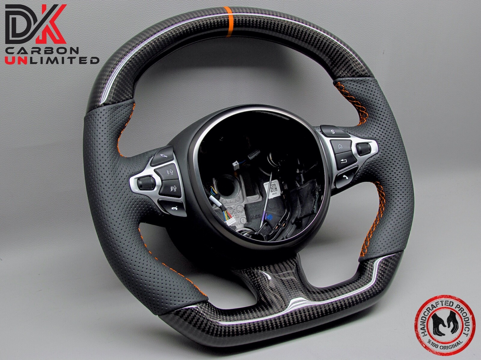 Aston Martin DBX Any Color Stitch & Ring Gloss or Matte Carbon Steering Wheel v3