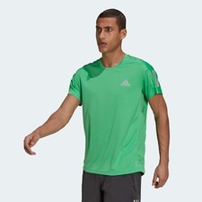 Image of adidas Own The Run Tee Mens - Running / Training T-Shirt - Green - All Sizes