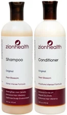 Zionhealth Original Ancient Minerals Pear Blossom Set: Shampoo & Conditioner