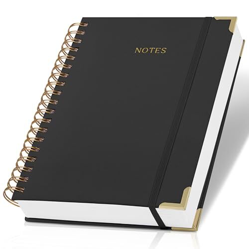 Aesthetic B5 Linen Spiral Notebook Journal For Women - Modern Thick Paper