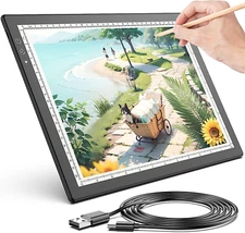 A4 Light Pad for Diamond Painting, Light Board, Tracing Light Box by Magnetic