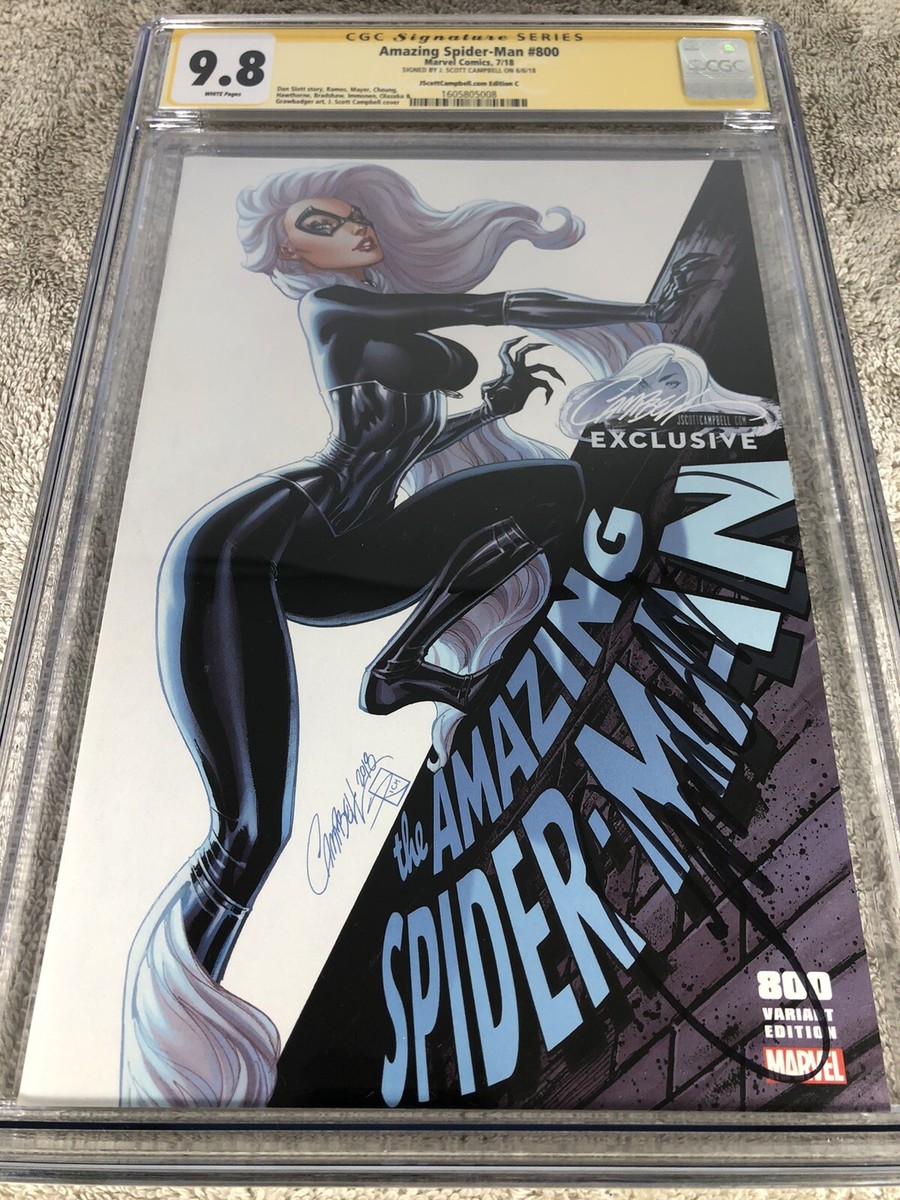 Amazing SPIDER MAN 800 CGC SS 9.8 Campbell Black Cat Variant 7/18