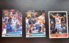 Alonzo Mourning 3 Card Lot Signed Autographed