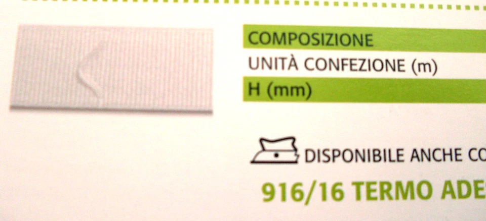 BRICOTENDA FETTUCCIA PER TENDE A PACCHETTO TERMOADESIVA