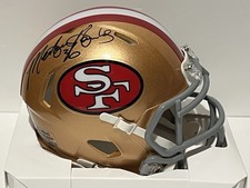 MERTON HANKS Signed Autographed Auto San Francisco 49ers 64-95 Mini Helmet PSA