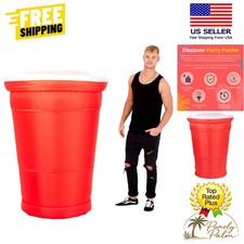 5ft LED Red Party Cup Inflatable Decoration for Epic Celebrations Outdoors