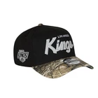 Men's Los Angeles Kings Script Era 9Forty A-Frame Snapback Hat Navy/RealTree