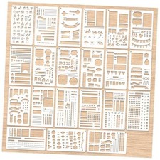 21Pcs Planner Stencils 4 x 7 Inch Reusable Journal Stencils