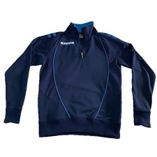 Vintage Y2K Kappa Sweater Men's Medium M Blue Pullover Sweatshirt Quarter Zip