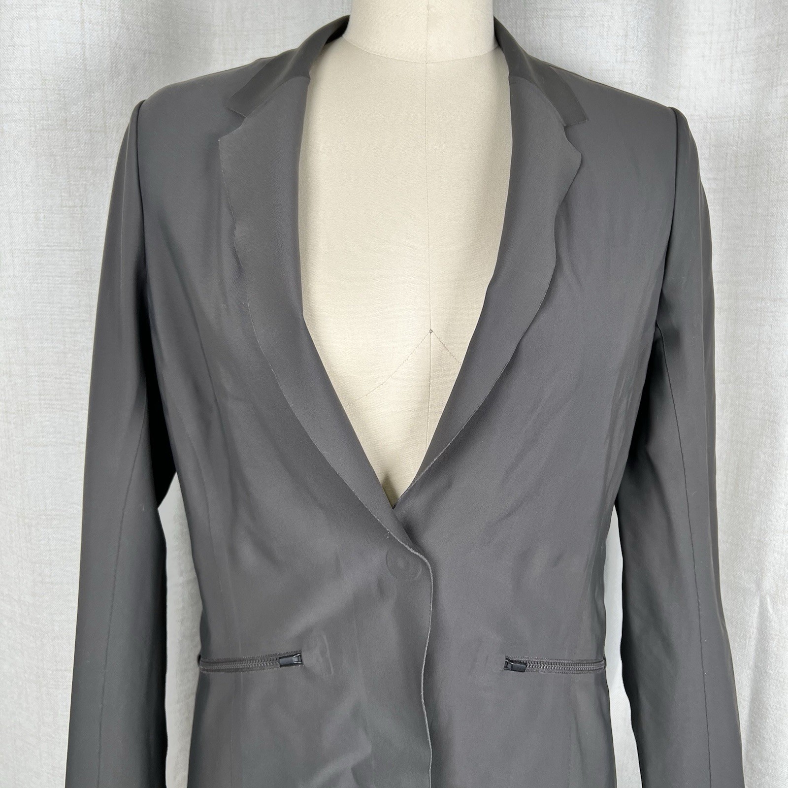 Athleta Interstellar Blazer Gray Work Jacket Trav… - image 2