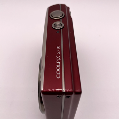 Nikon Coolpix S710 Digital Camera – Red – Lens Error – For Parts