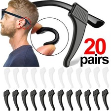 Glasses Accessories - Silicone Ear Hooks for Anti-slip Grip - 20 Pairs