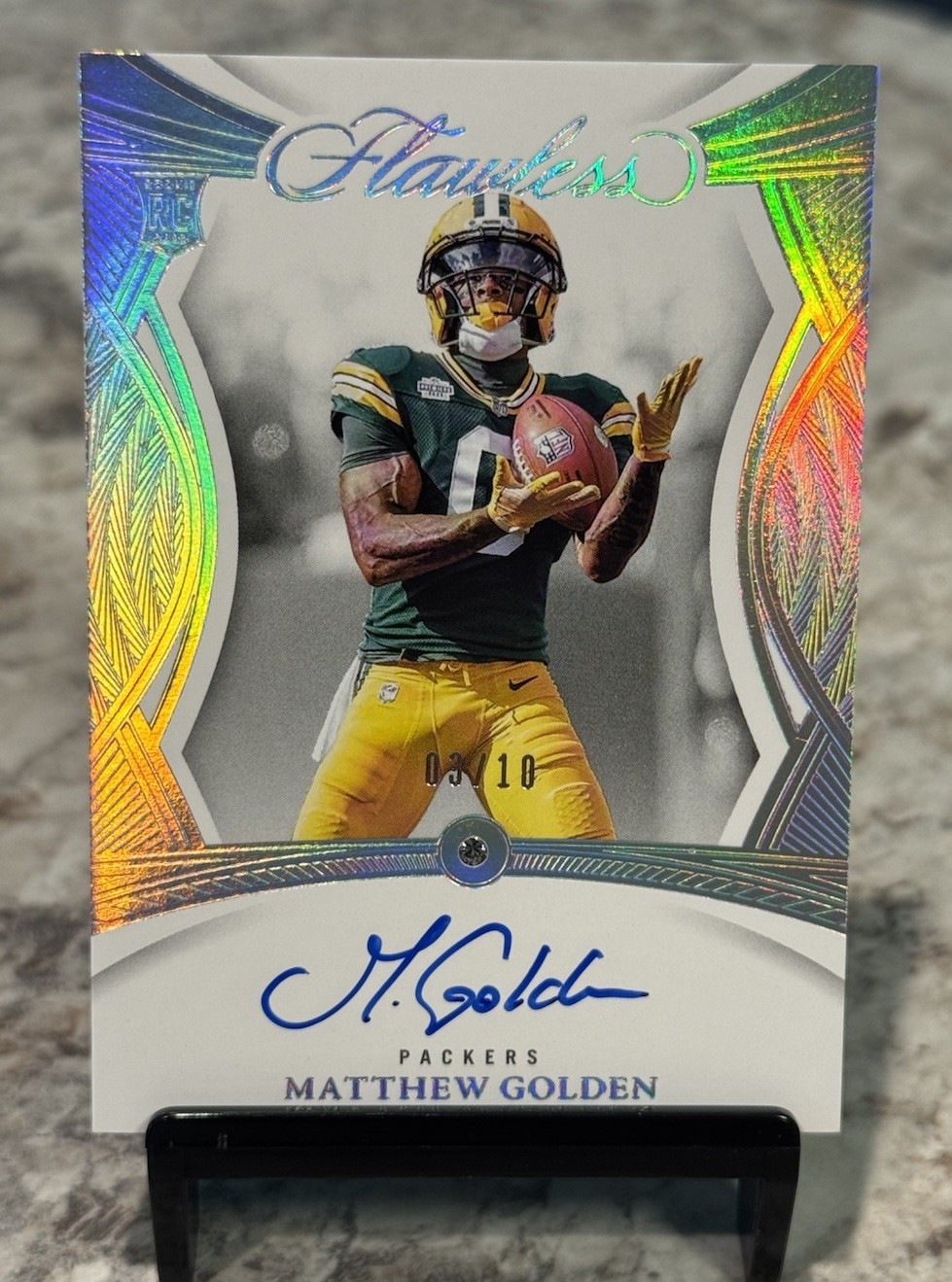2025 Panini Flawless Football Matthew Golden Packers RC Diamond Auto /10 🔥🧀💎