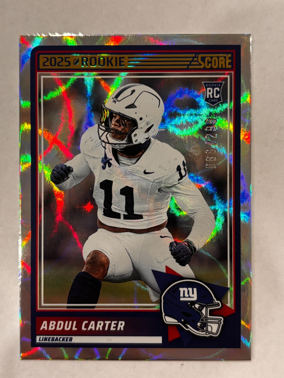 2025 Panini Score -Rookies Abdul Carter #16 Circular /299 (RC) NM-MT